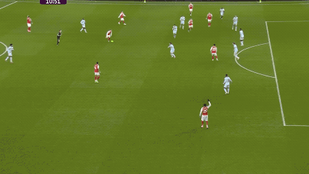 英超：阿森纳2-0布伦特福德5分领跑 梅里诺传射 萨卡补刀 赖斯伤退