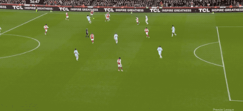 英超：阿森纳2-0布伦特福德5分领跑 梅里诺传射 萨卡补刀 赖斯伤退