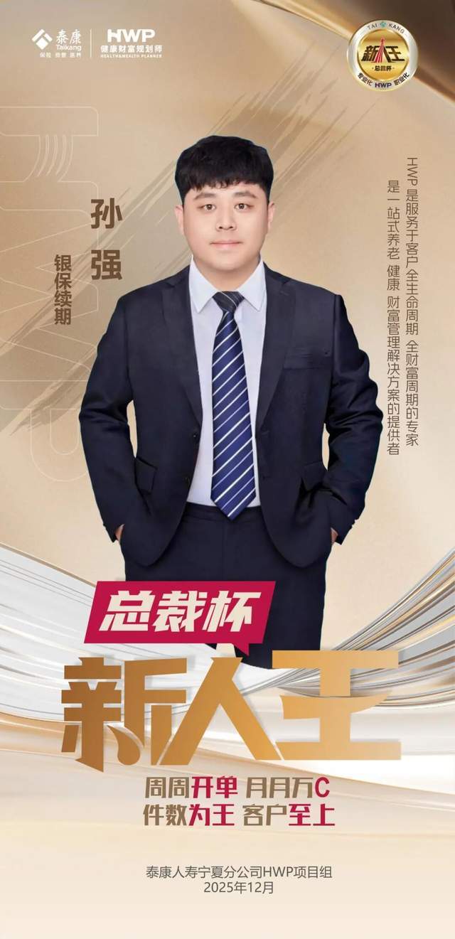 HWP总裁(cái)杯新(xīn)人王|孫(sūn)强：跨(kuà)界(jiè)逐光 深耕致远